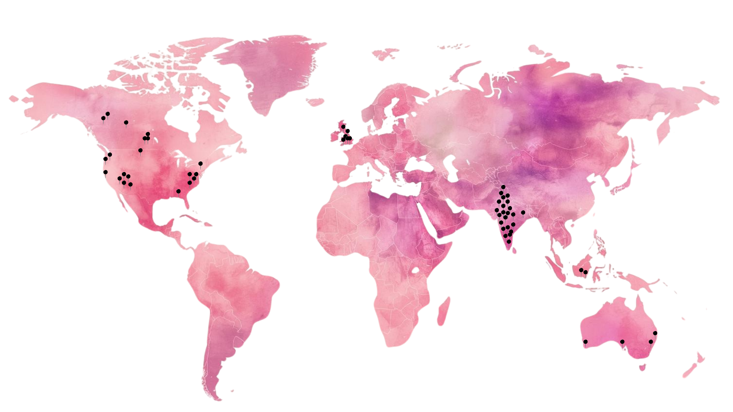 World Map with Clients